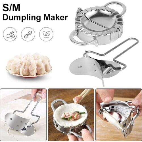 Dumpling Maker Stainless Steel Dough Press Manual Pinch Dumpling Pie Ravioli Mould Pastry Maker Tool Home Kitchen Accessories