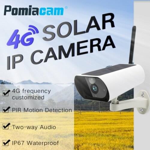 Y9 Wireless GSM 4G SIM Card Solar Powered Surveillance Camera for Outdoor Indoor Security Full HD 1080P Bullet IP Camera
