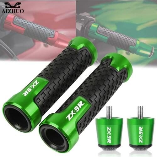 ZX-9R Motorcycle Accessories Handle Bar End Cap Plug 7/8" 22MM Handlebar Hand Grips FOR KAWASAKI ZX9R ZX9 R 1998-2003 2002 2001