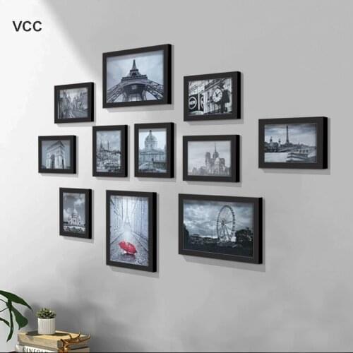 11Pcs/Set Picture Frame For Wall Classic Photos Frames With Pictures Wall Art Wall Pictures Frames For Living Room Home
