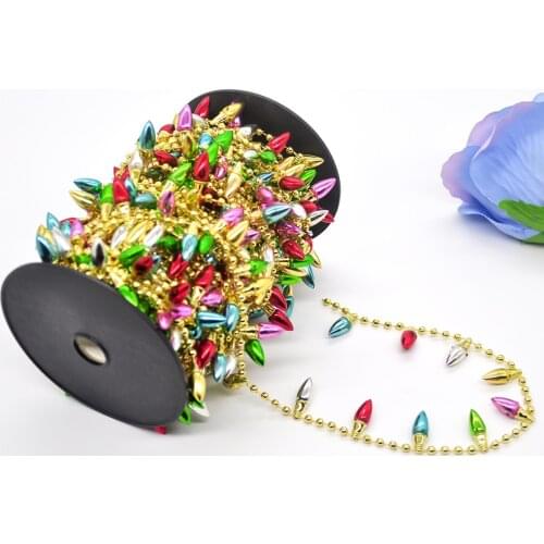 20 Meters Christmas color electroplated lights string Christmas tree garland decorations DIY necklace jewelry home decoration