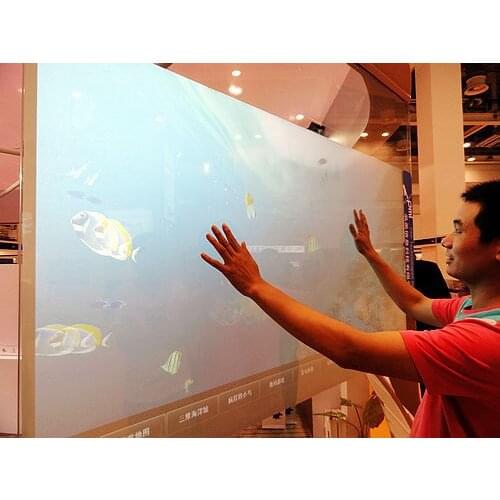 42" Dual Digital signage outdoor Interactive Multi touch Foil for touch koisk, Touch window through glass