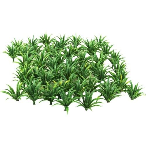 50 Pieces Model Ground Cover Plants Architecture Train Diorama Scenery Layout 1:60-1:75 HO