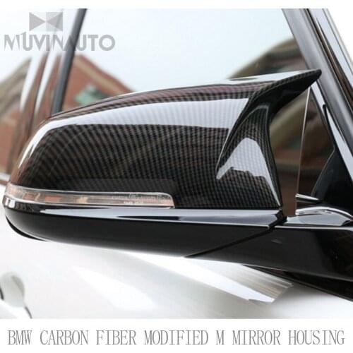 ForBMW M-Style Carbon Mirror Cover For BMW F20 F21 F22 F23 F30 F31 F32 F33 F36 Carbon Fiber Rear View Mirror Cover Replacement