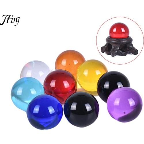 Feng Shui 30mm Crystal Ball Quartz Glass Transparent Ball Spheres Glass Ball Photography Balls Crystal Craft Decor