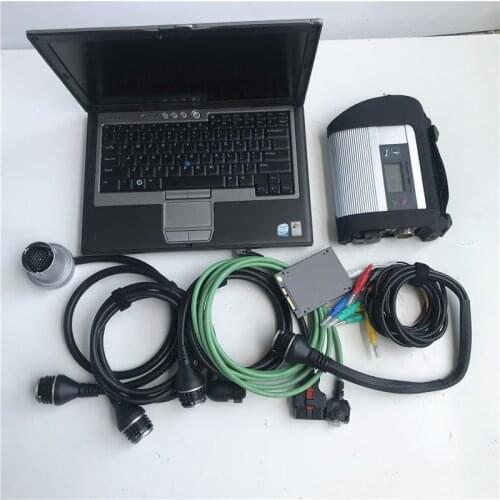 MB STAR C4 SD Connect Compact 4 Star Diagnostic Tool with 2021.03V Software SSD D-A-S in D630 Laptop Full set for Mercdes