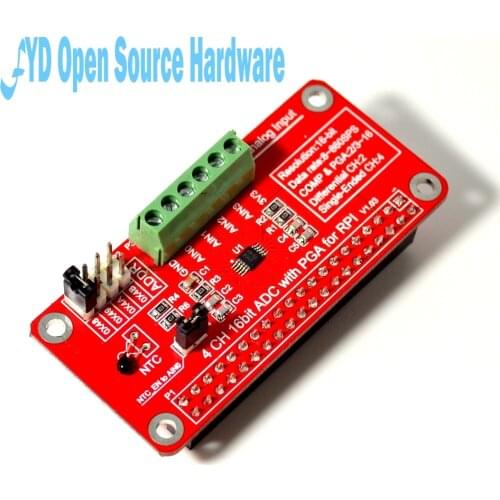 1pcs 3.3V ADS1115 ADC Module for Raspberry Pi 3/2 / B + / I2C RPI ADS1115 ADC Analog to Digital Converter