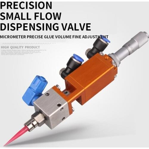 MY-405 dispensing valve micrometer thimble type single gas dual gas universal automatic dispenser glue valve medium