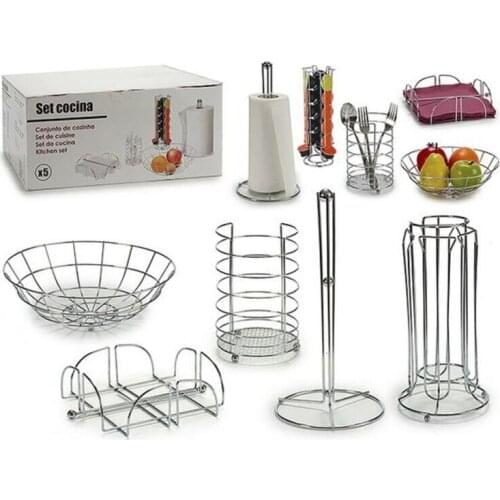 Kitchen Utensils Set Metal (25 x 21,5 x 32 cm) (5 pcs)