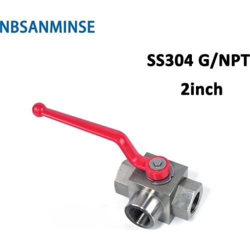 NBSANMINSE Stainless steel 304 KHB3K NPT G2 High Pressure Ball Valve 31.5MPa Anti corrosion design Engineer Industry Application