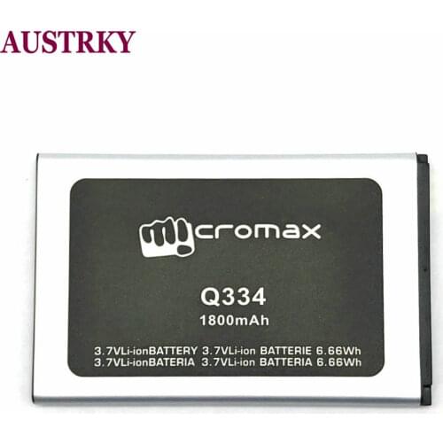 New Battery for Micromax Q334 Phone 1800mAh Baterij Batterie Batteries + Tracking Code