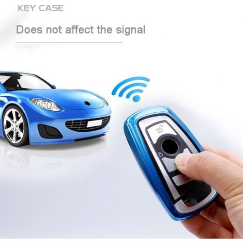 OkeyTech 3/4 Button Smart Remote Car Key Shell Fob For BMW CAS4 F 3 5 7 Series E90 E92 E93 X5 F10 F20 F30 F40 Key Case Cover