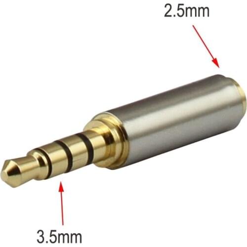 3.5mm Jack Adapter 3.5mm Male To 2.5mm Female Headphone Jack Adapter Converter X6HB