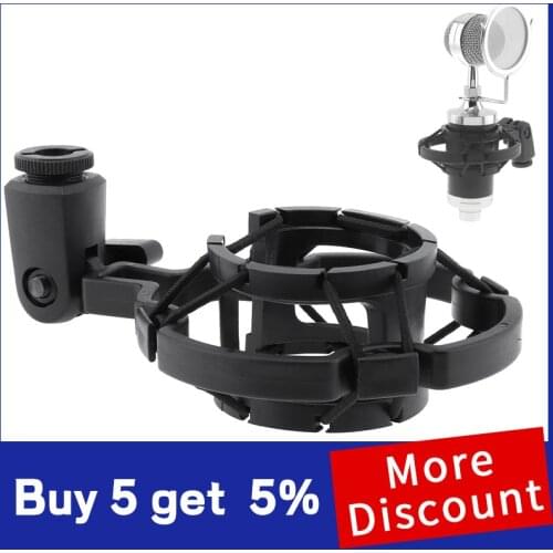 Plastic Recording Studio Clip Spider Microphone Stand Shock Mount with Transfer for Computer Condenser Mic