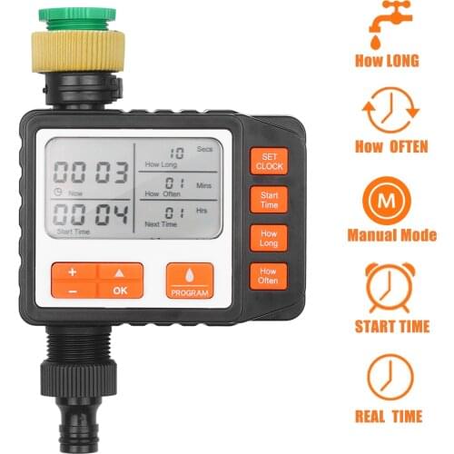 Programmable Digital Water Timer Outdoor Single Outlet Automatic On Off Water Faucet Hose Timer Irrigation System Controller