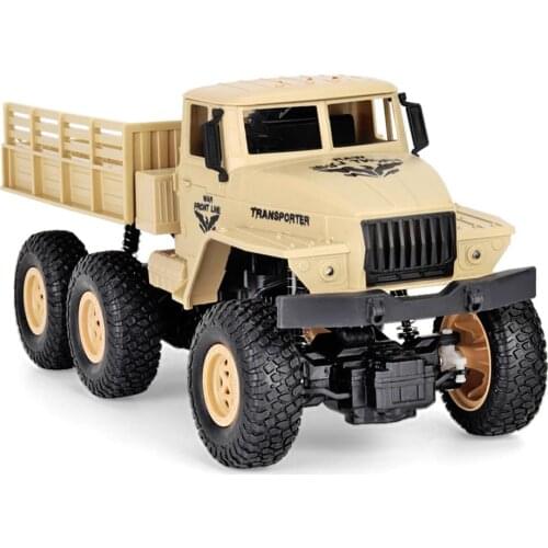 Q68 RC Military Truck Off-road Vehicle Simulation Military Model 1:18 Childrens Toys Remote Control Truck Crawler Army Car