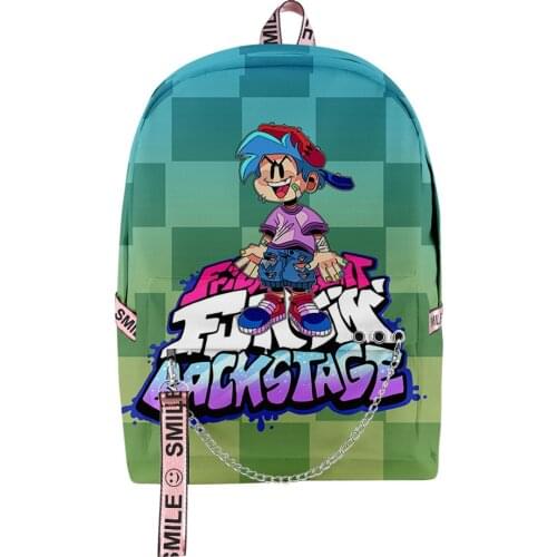 Friday Night Funkin Backpack Women Men Oxford Cloth Laptop Backpack School Bags Kids Birthday Gift
