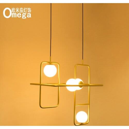 Nordic modern minimalist creative chandelier restaurant bar porch study bedside small chandelier project model room lamps