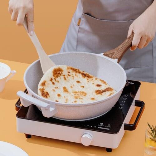 Medical Stone Non-Stick Pan Household Frying Pan Cooking Induction Cooker Gas Stove Suitable frying pan wok griddle pan