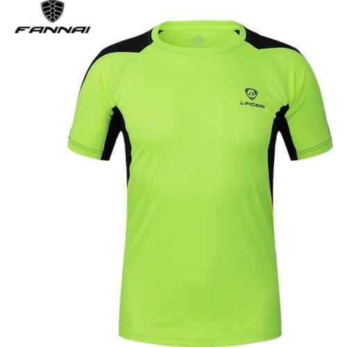 Sport t shirt men Tops Tees Running Shirt Mens T-shirt Training Badminton short Sleeve Gym Fitness Soccer Jerseys hiking