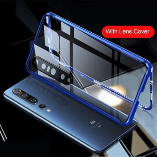 Protective Case For Xiaomi POCO X3 NFC Case Shockproof Cover Magnetic Metal Bumper Glass For Xiaomi mi 10 Ultra note10 Lite Case