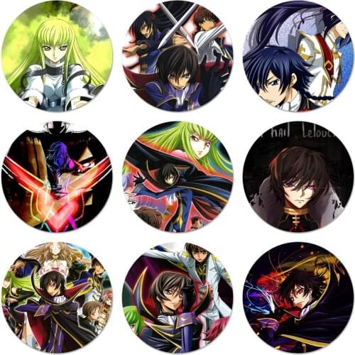58mm Anime Julius Kingsley Code Geass Icons Pins Badge Decoration Brooches Metal Badges For Backpack Decoration