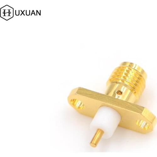 1PCS SMA Female Panel Mount 2 Holes Flange Deck Solder RF Connector
