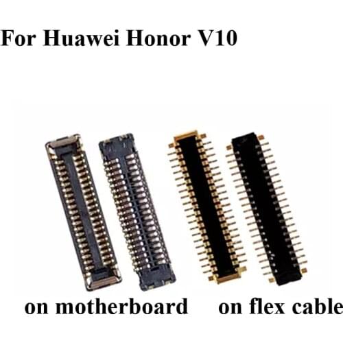 2SETS For Huawei Honor V10 V 10 LCD display screen FPC connector For Huawei Honor V10 logic on motherboard mainboard on cable