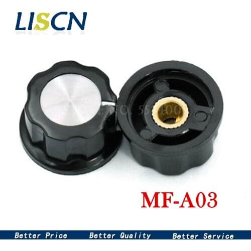 5pcs Hat MF-A03 potentiometer knob WH118/WX050 bakelite knob / copper core inner hole 6mm