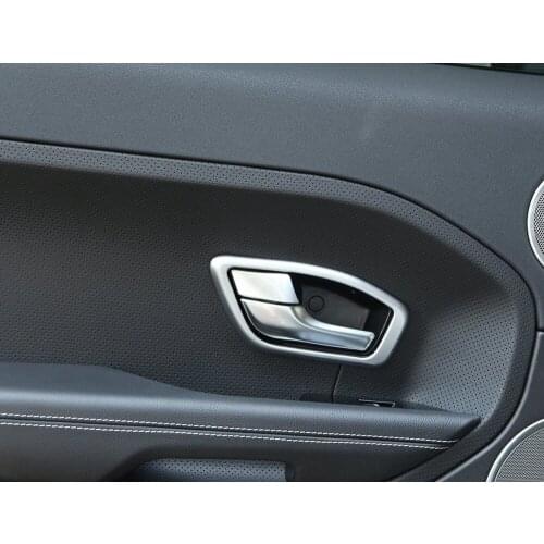 ABS Chrome Interior Car Door Handle Frame Cover Trim 4pcs For Land Rover Range Rover Evoque 2012-2015