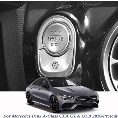 Car Styling Electronic Handbrake Sequins For Mercedes Benz A CLA GLA GLB-Class W177 C188 H247 X247 2019-Present Multimedia Cover