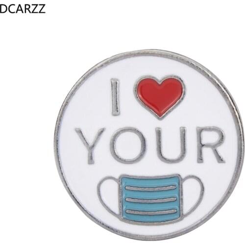 DCARZZ Vaccination Brooch Colorful Enamel Round Science Jewelery Medical Jewellery Gift for Doctor/Nurse VACCINATED Pins Women