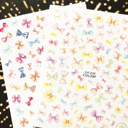 CA-141-256 3d nail art stickers decal template diy nail tool decorations
