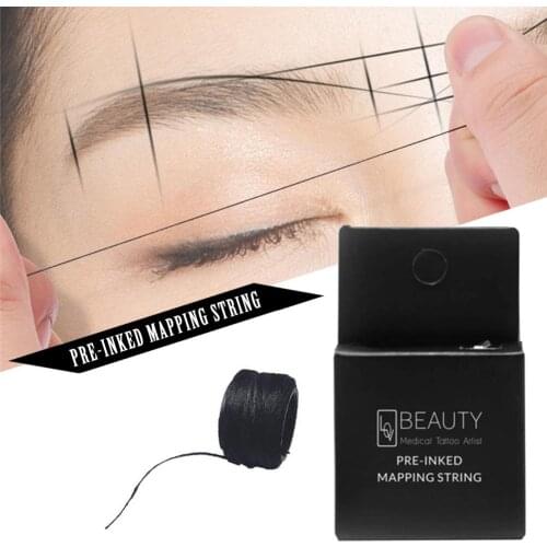 Mapping pre-ink string for Microblading eyebow Make Up Dyeing Liner Thread Semi Permanent Positioning Eyebrow Measuring Tools