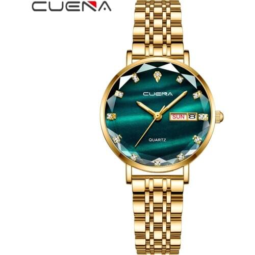 Часы со стразами женские CUENA China At AliExpress