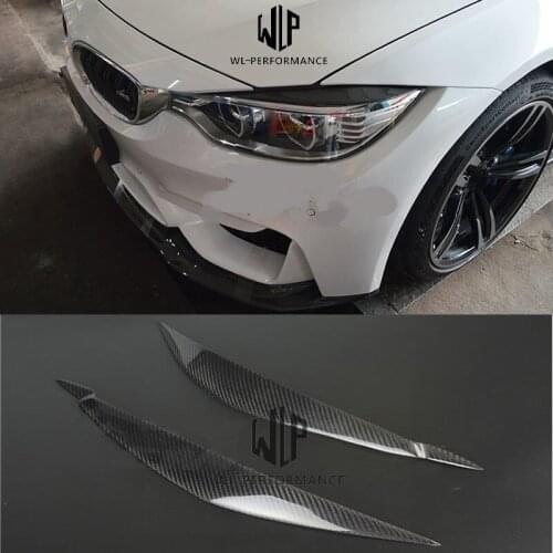 E71 High Quality Carbon fiber Car body Front Headlight Eyebrows Car Styling For BMW X6 E71 Free Shipping 2008-2014