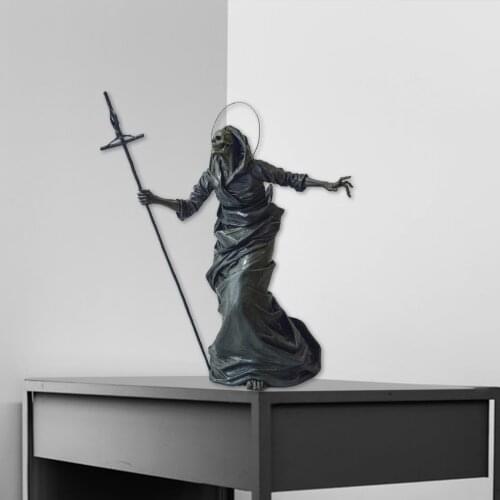 Hand-carved* Anime Action Figures Black Skeleton Guardians SculptureFerryman Crafts figuras