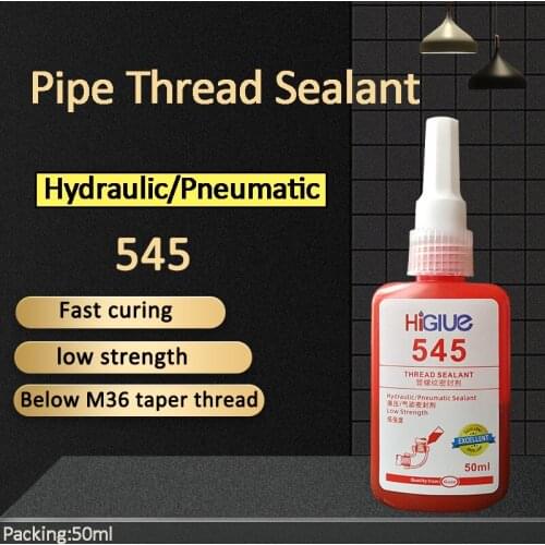 HiGlue 545 Hydraulic/Pneumatic Press Seal Pipe Thread Sealant