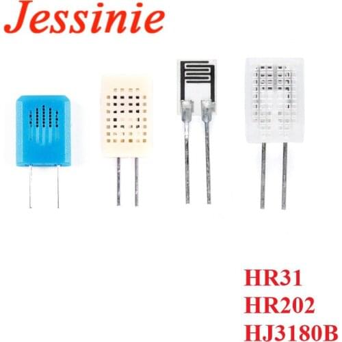 2PCS HR31 HR31D HR202 HR202L HJ3180B Hygrometer Humidity Sensitive Resistor Sensor Element Humidity Sensor Module with Case