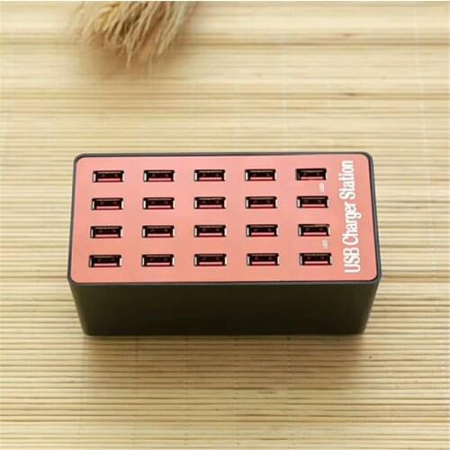 Go2linK 20 Port Desktop USB Charger Multi-Function 18A Charging Station Dock with Silent Cooling Fan For Mobile phone tablet PC