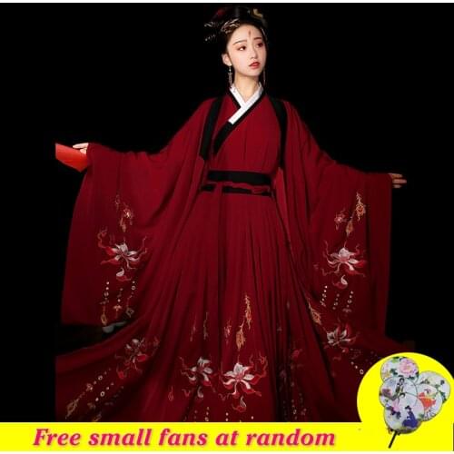 Hanfu Chinese Ancient Womens Wear Red Hanfu Female Tang Hanfu Dress Cosplay Performance Costume Girl Suit Festival Outfit 3257