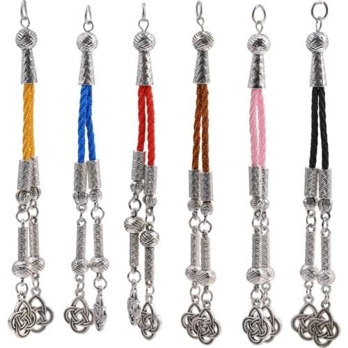 Juya 2pcs/lot Wholesale Metal Tassels Brushes Pendant For Handmade Vintage Necklace Earrings Making Tassels Supplies
