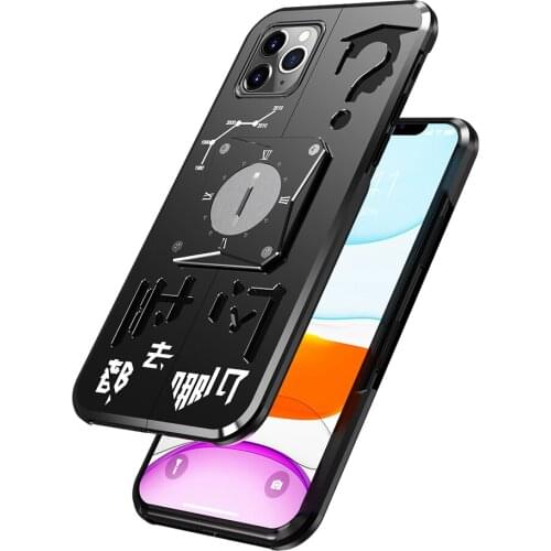 Aluminum Metal Body Fundas Shockproof Case for iPhone11 iPhone11pro iPhone 11 Pro Max 11pro XS XR X 7 8 Plus Cover Coque Shell