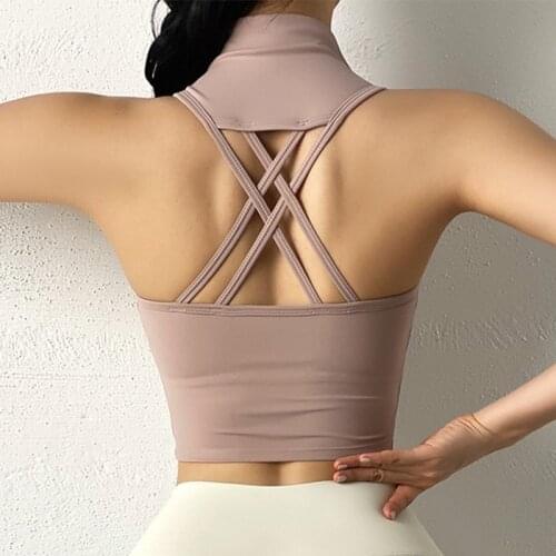 Sexy Sport Shirt Women Sports Bra Fitness Underwear Push Up Yoga Tank Crop Top Running Gym Girl Vest Workout Athletic
