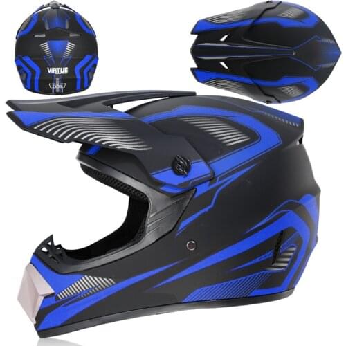 Off-road Helmet Motorcycle Small Off-road Helmet Racing Lightweight Mountain Full Face Helmet with Goggles