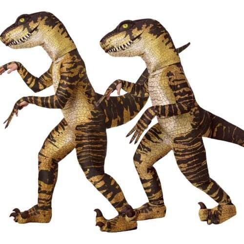 Mascot T REX Anime Cosplay Dinosaur For Adult Men Kids Dino Cartoon Devil Velociraptor Halloween Costume with Headgear