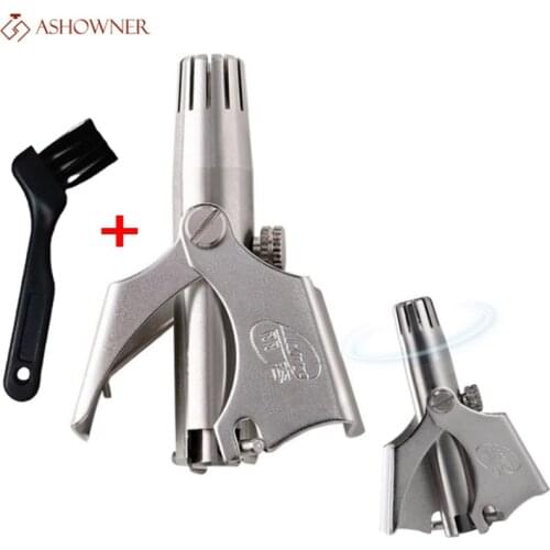 Nose Trimmer for Nose Stainless Steel Manual nose hair trimmer Razor Shaver Washable Nose and ear trimmer new