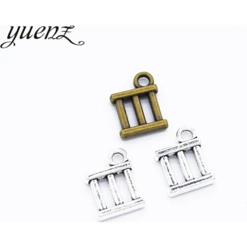YuenZ 30pcs Antique Silver color Greek Temple Charm Pendants for necklace Jewelry Accessories Diy Jewelry Making 13*10mm B153