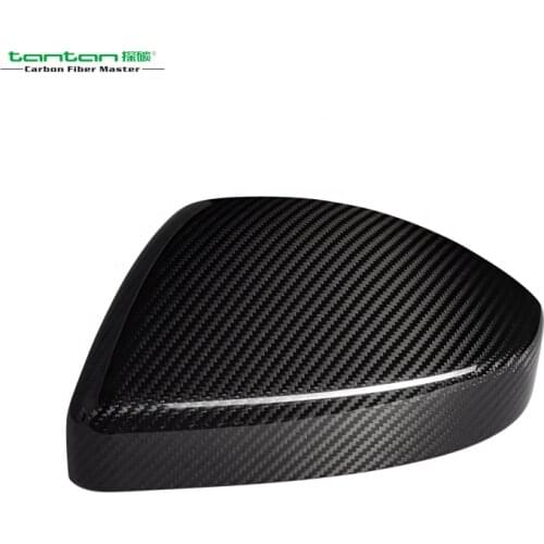 Factory Outlet Outer Accessories Carbon Fiber Half Surrounded Rearview Mirror Covers Sticky For Jaguar E-PACE