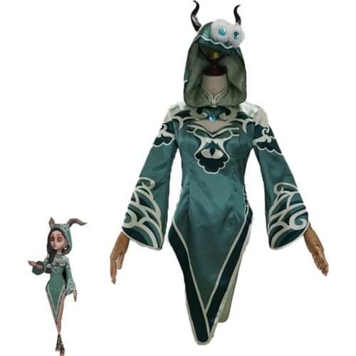 Game Identity V Sacrifice Fiona Gilman Cosplay Costume Women Dress with Horns Halloween Carnival Witch Uniforms Custom Made